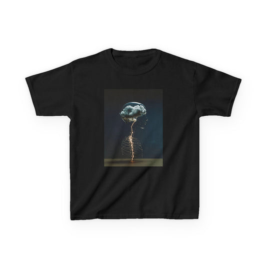 Electric Jellyfish Kids Tee, Cool Kids T-Shirt, Surfer Vibe Tee, Summer Fun Shirt, Eco-Friendly Cotton Tee