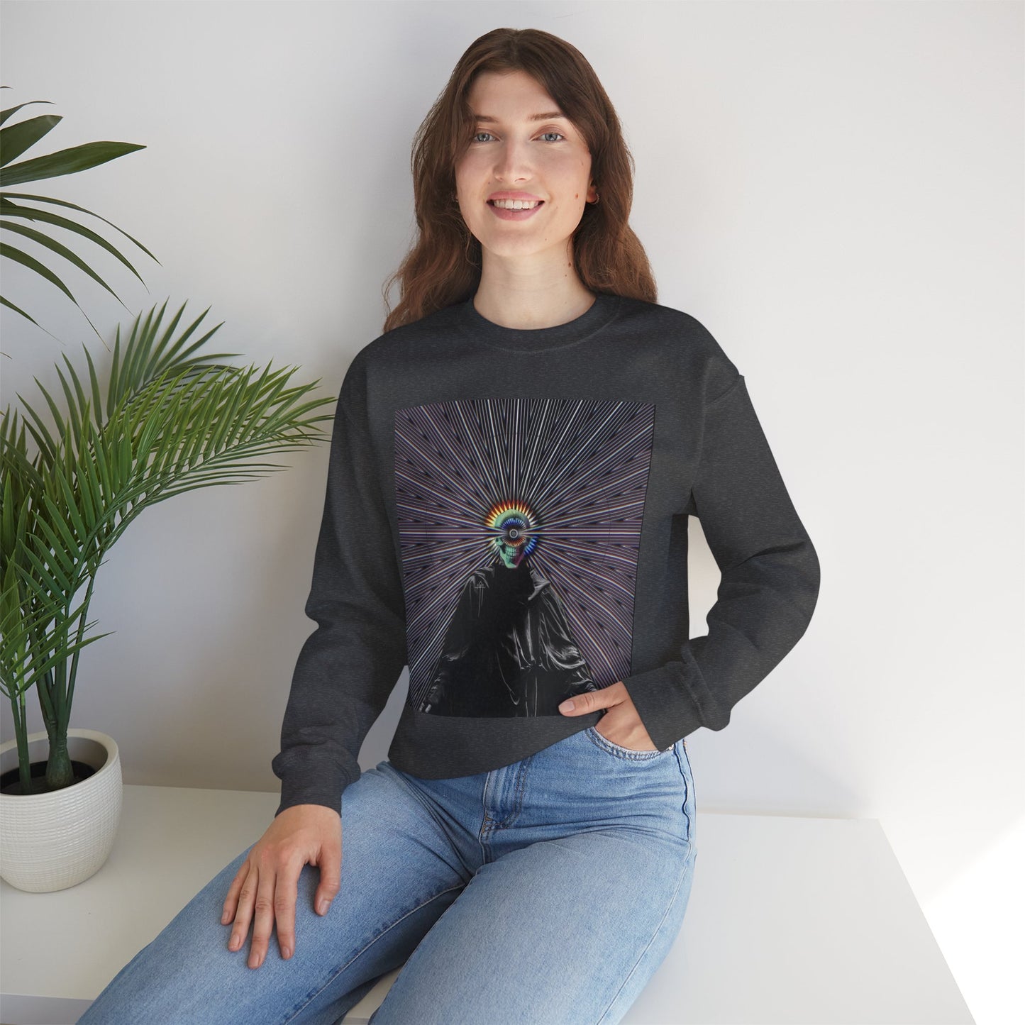 Sunset Fall Vibe Sweatshirt, Unisex Crewneck Sweatshirt, Cozy Gift, Retro Aesthetic Fashion, Festival Wear, Unique Art Clothing