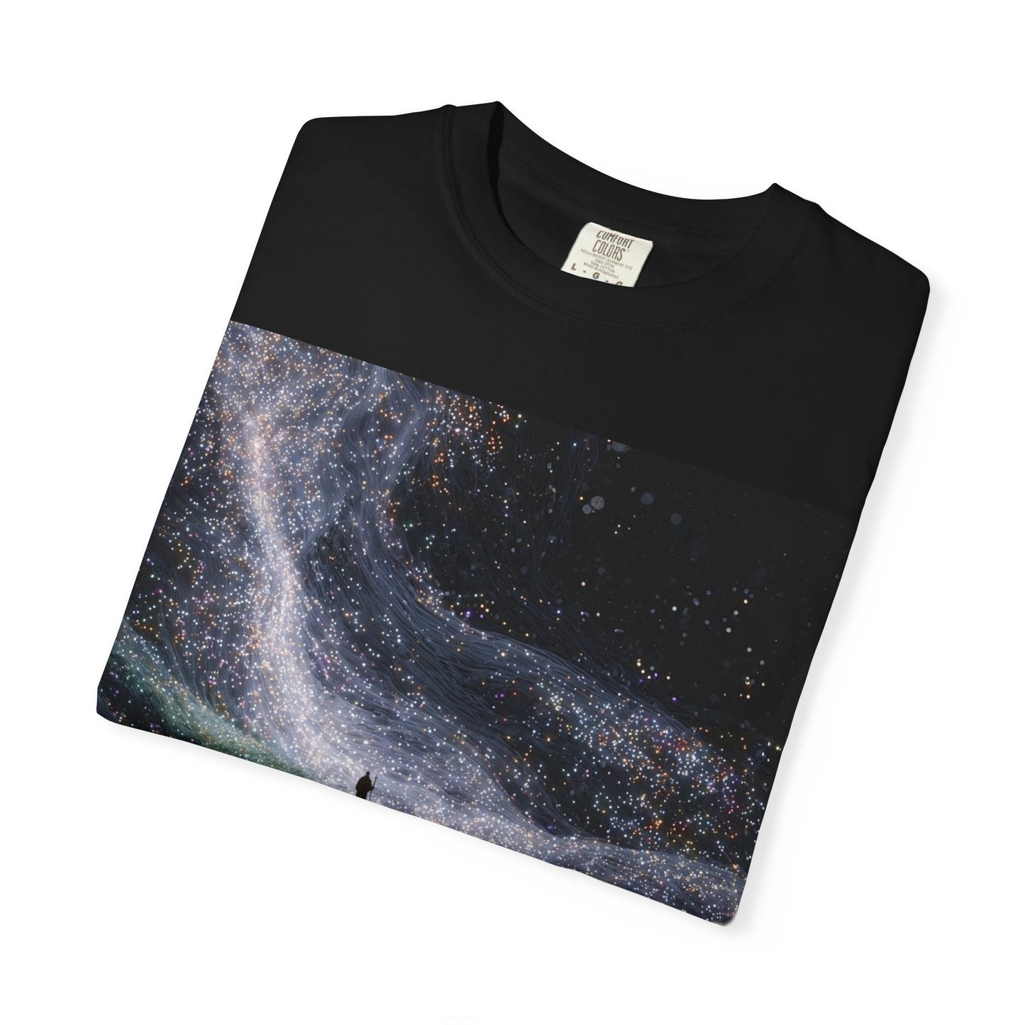 Galaxy Wanderer Garment-Dyed T-shirt, Cosmic Tee, Space Graphic Shirt, Universe Lovers Gift, Unisex Astrological Apparel