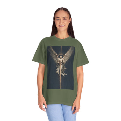 Angel Protector Graphic T-Shirt, Spiritual Shirt for Meditation, Unisex Tee for Festivities, Gift for Believers, Casual Wear