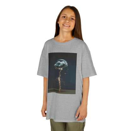 Electric Jellyfish Kids Tee, Cool Kids T-Shirt, Surfer Vibe Tee, Summer Fun Shirt, Eco-Friendly Cotton Tee