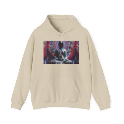 Meditative Vibes Hoodie - Cozy Sweatshirt for Yoga, Mindfulness, Gifts, Spirituality, Relaxation || Unisex Heavy Blend