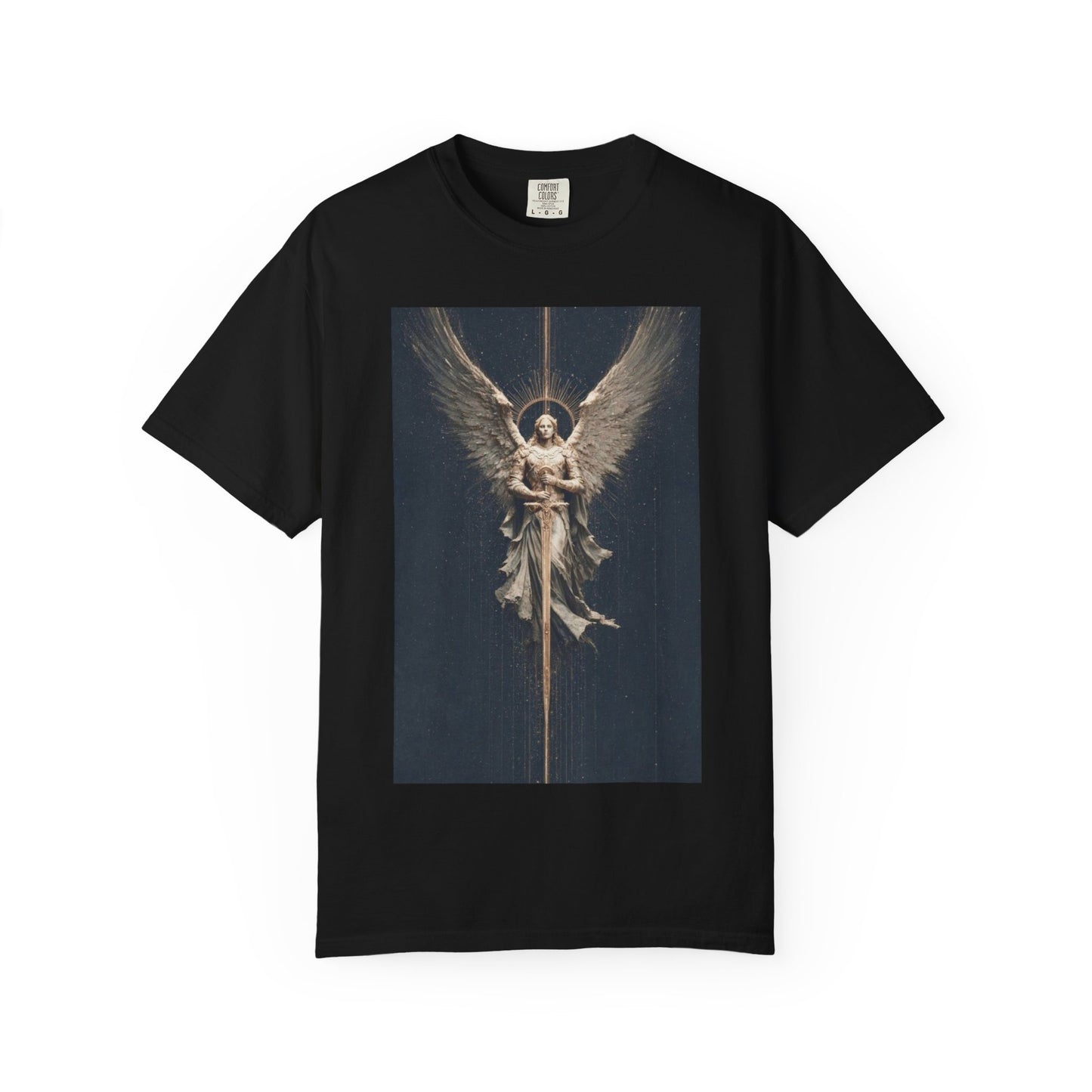 Angel Protector Graphic T-Shirt, Spiritual Shirt for Meditation, Unisex Tee for Festivities, Gift for Believers, Casual Wear