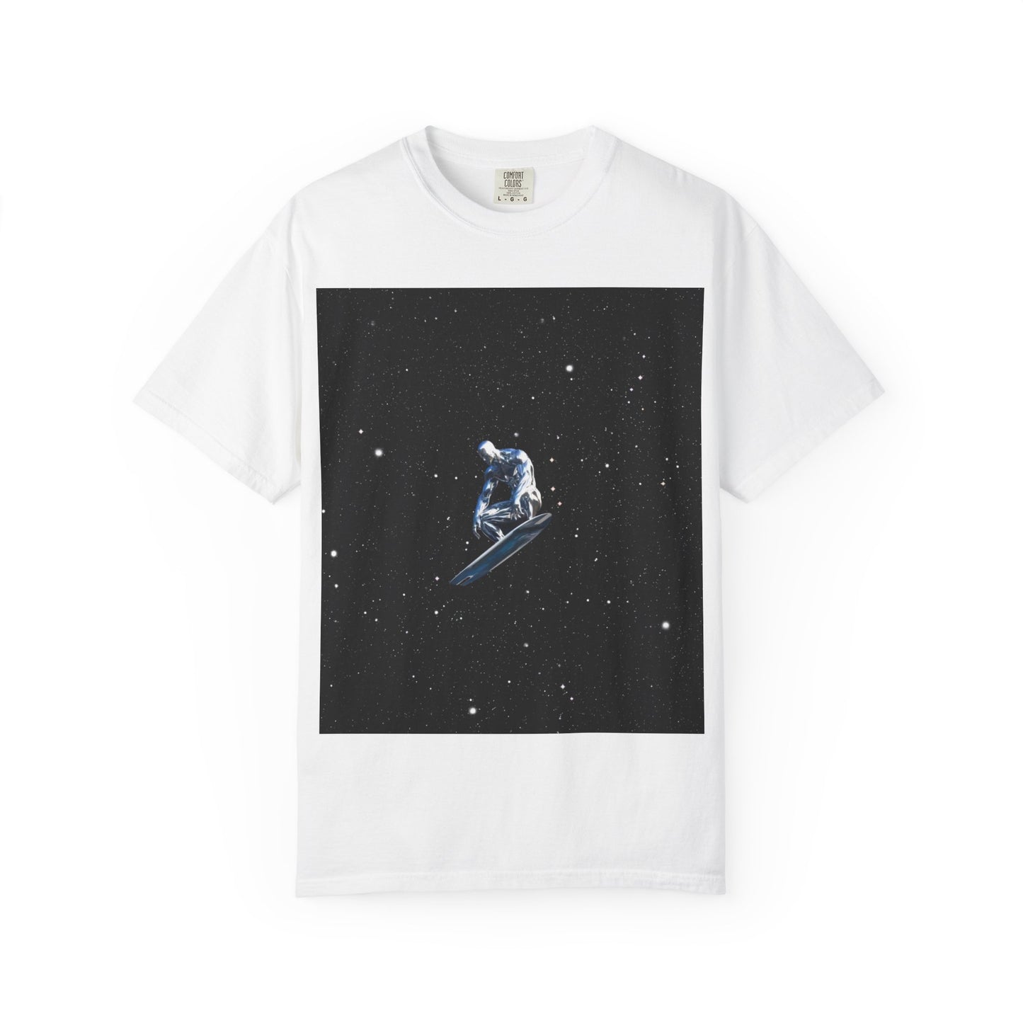 Space Travel Unisex T-Shirt - Silver Surfer Arrives