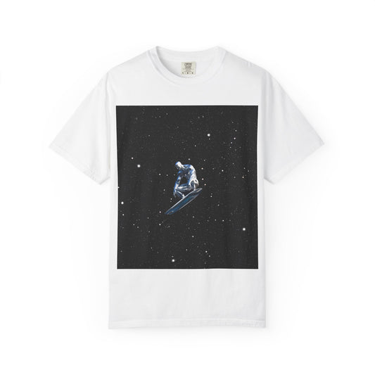 Space Travel Unisex T-Shirt - Silver Surfer Arrives