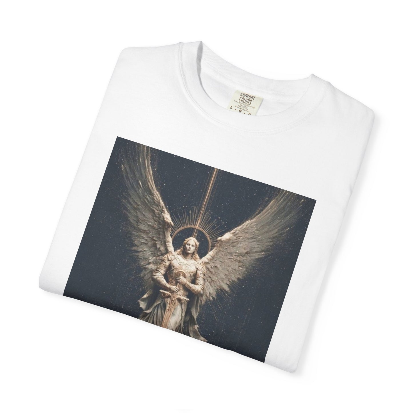 Angel Protector Graphic T-Shirt, Spiritual Shirt for Meditation, Unisex Tee for Festivities, Gift for Believers, Casual Wear
