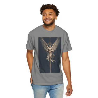 Angel Protector Graphic T-Shirt, Spiritual Shirt for Meditation, Unisex Tee for Festivities, Gift for Believers, Casual Wear
