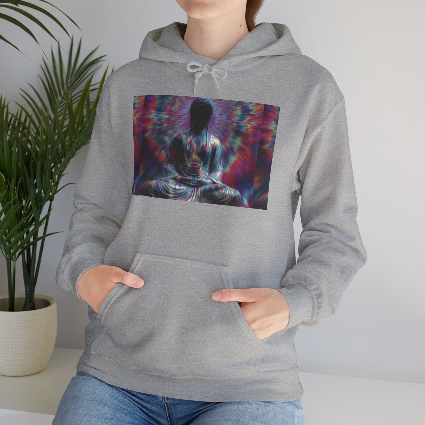 Meditative Vibes Hoodie - Cozy Sweatshirt for Yoga, Mindfulness, Gifts, Spirituality, Relaxation || Unisex Heavy Blend