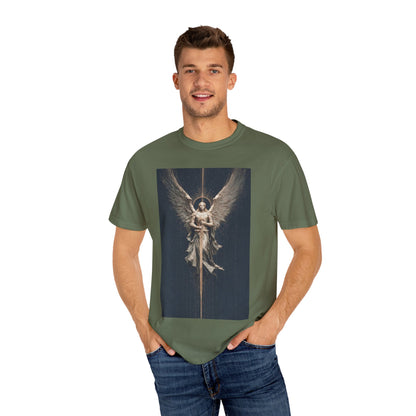 Angel Protector Graphic T-Shirt, Spiritual Shirt for Meditation, Unisex Tee for Festivities, Gift for Believers, Casual Wear