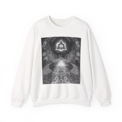 Cosmic Vibes Crewneck Sweatshirt, Unisex Graphic Sweater, Spiritual Gift, Astrology Apparel, Festival Wear, Comfort Fashion