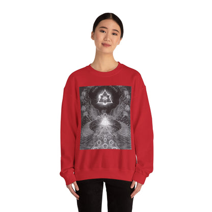 Cosmic Vibes Crewneck Sweatshirt, Unisex Graphic Sweater, Spiritual Gift, Astrology Apparel, Festival Wear, Comfort Fashion