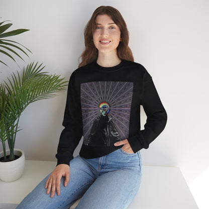 Sunset Fall Vibe Sweatshirt, Unisex Crewneck Sweatshirt, Cozy Gift, Retro Aesthetic Fashion, Festival Wear, Unique Art Clothing