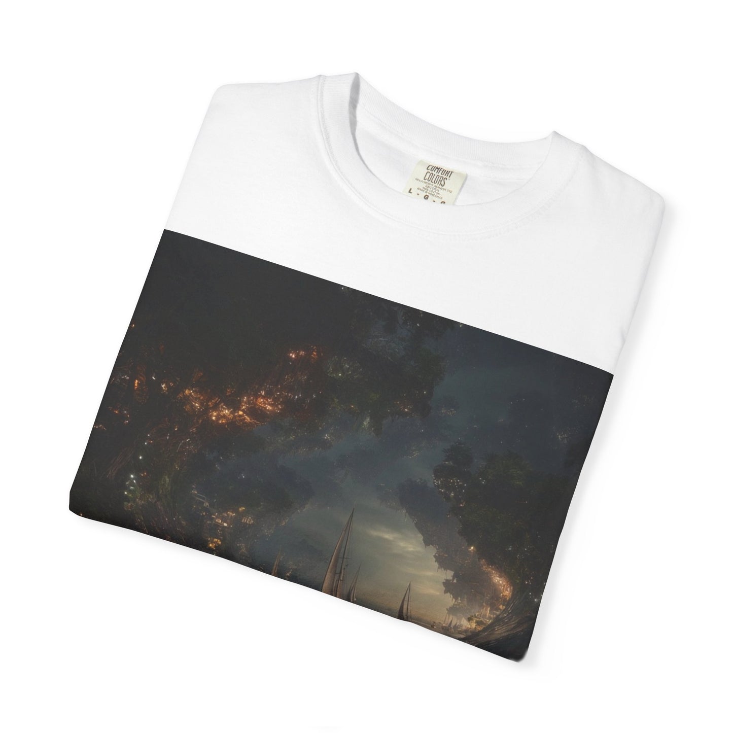 Enchanted Forest Unisex T-shirt, Cozy Casual Wear, Nature Lover Gift, Fantasy Graphic Tee, Unique Outdoor Adventure Shirt