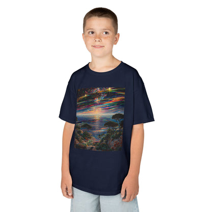 Vibrant Sunset Kids Tee, Colorful T-Shirt for Boys and Girls, Adventure Shirt, Summer Gift, Kids Fashion, Outdoor Fun Tee