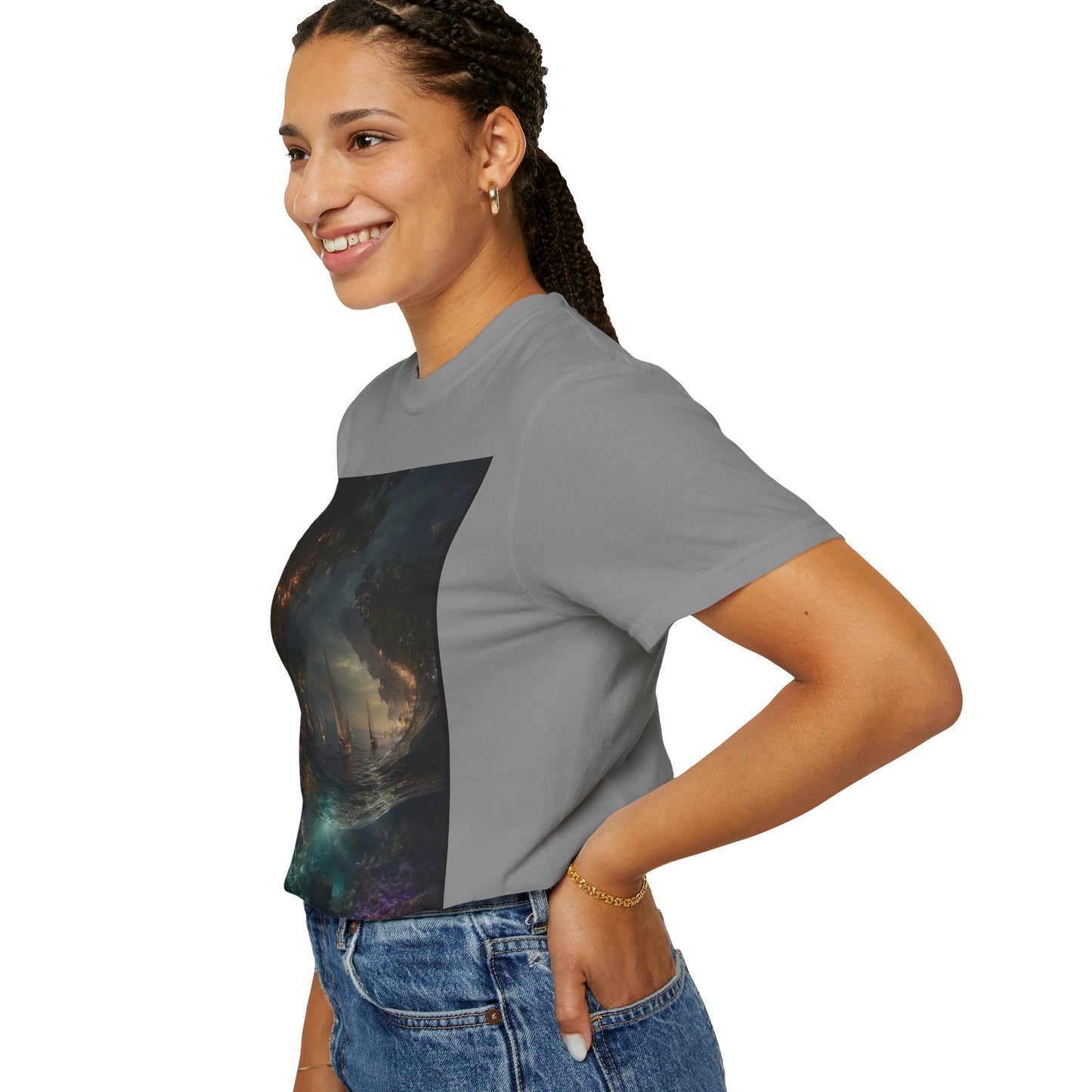 Enchanted Forest Unisex T-shirt, Cozy Casual Wear, Nature Lover Gift, Fantasy Graphic Tee, Unique Outdoor Adventure Shirt