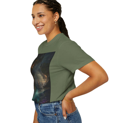 Enchanted Forest Unisex T-shirt, Cozy Casual Wear, Nature Lover Gift, Fantasy Graphic Tee, Unique Outdoor Adventure Shirt