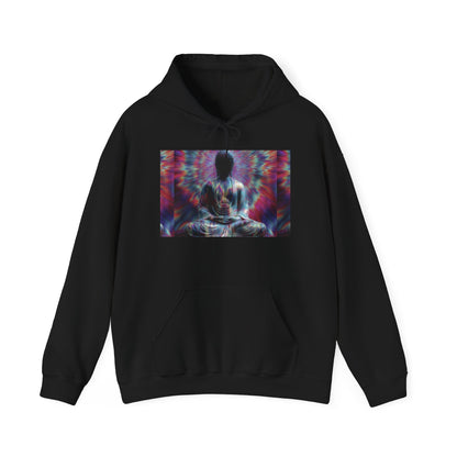 Meditative Vibes Hoodie - Cozy Sweatshirt for Yoga, Mindfulness, Gifts, Spirituality, Relaxation || Unisex Heavy Blend