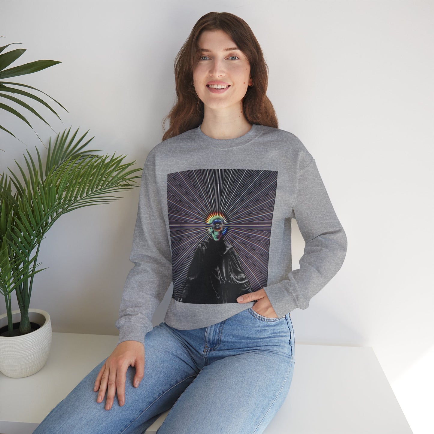 Sunset Fall Vibe Sweatshirt, Unisex Crewneck Sweatshirt, Cozy Gift, Retro Aesthetic Fashion, Festival Wear, Unique Art Clothing