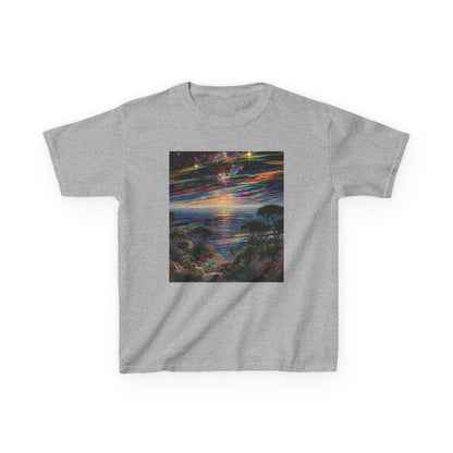 Vibrant Sunset Kids Tee, Colorful T-Shirt for Boys and Girls, Adventure Shirt, Summer Gift, Kids Fashion, Outdoor Fun Tee