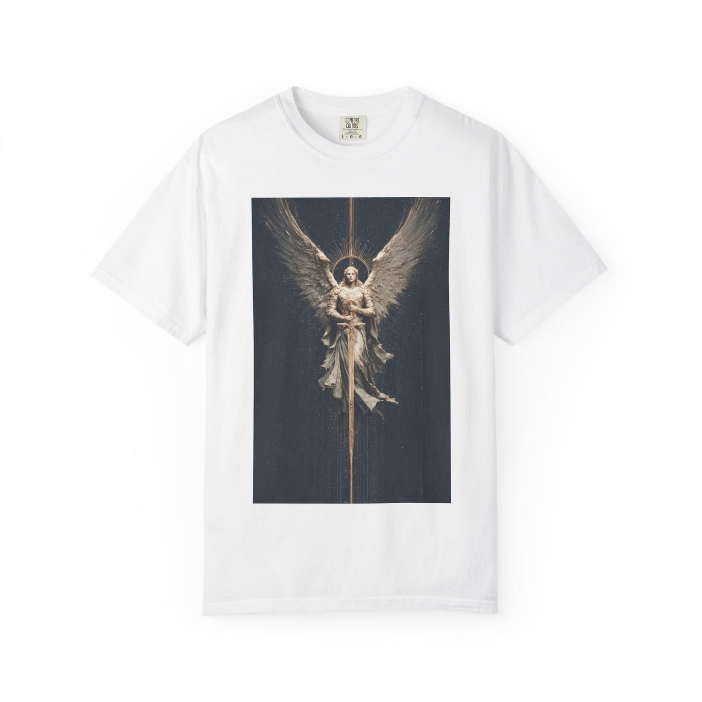 Angel Protector Graphic T-Shirt, Spiritual Shirt for Meditation, Unisex Tee for Festivities, Gift for Believers, Casual Wear