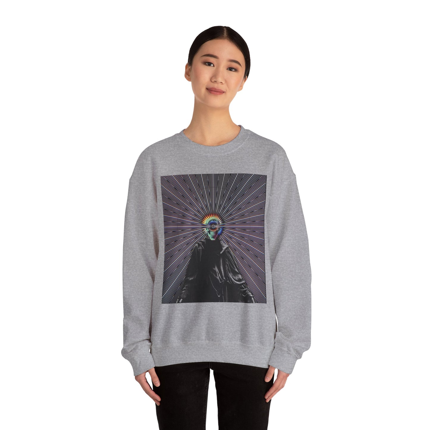 Sunset Fall Vibe Sweatshirt, Unisex Crewneck Sweatshirt, Cozy Gift, Retro Aesthetic Fashion, Festival Wear, Unique Art Clothing