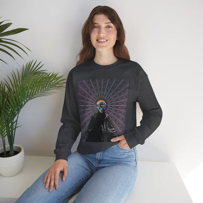 Sunset Fall Vibe Sweatshirt, Unisex Crewneck Sweatshirt, Cozy Gift, Retro Aesthetic Fashion, Festival Wear, Unique Art Clothing