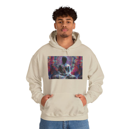 Meditative Vibes Hoodie - Cozy Sweatshirt for Yoga, Mindfulness, Gifts, Spirituality, Relaxation || Unisex Heavy Blend