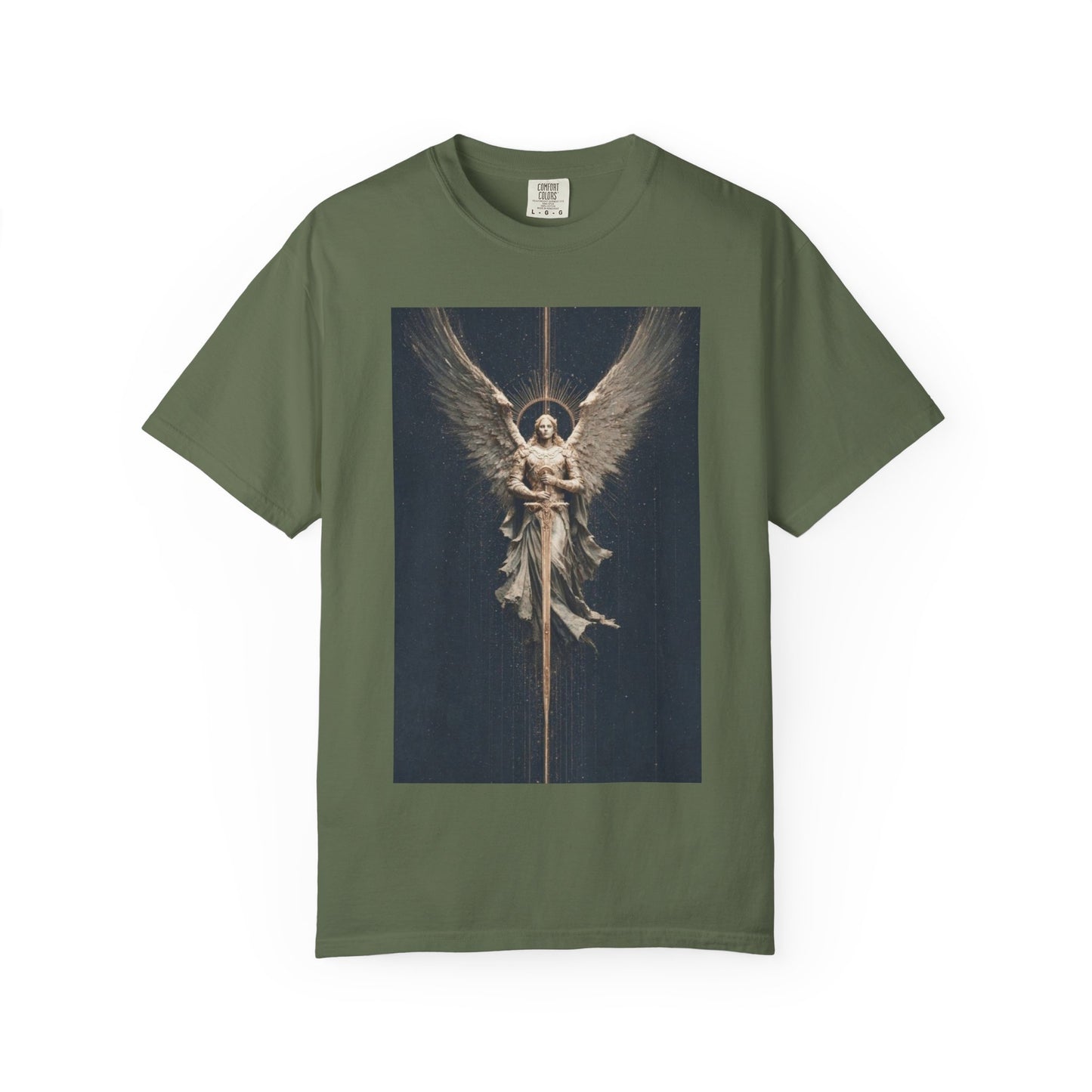 Angel Protector Graphic T-Shirt, Spiritual Shirt for Meditation, Unisex Tee for Festivities, Gift for Believers, Casual Wear