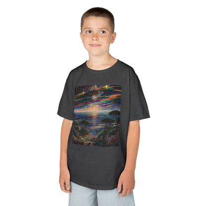 Vibrant Sunset Kids Tee, Colorful T-Shirt for Boys and Girls, Adventure Shirt, Summer Gift, Kids Fashion, Outdoor Fun Tee