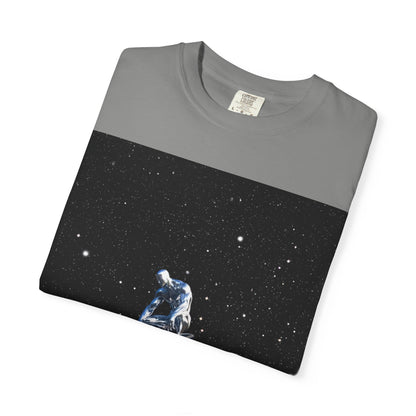 Space Travel Unisex T-Shirt - Silver Surfer Arrives