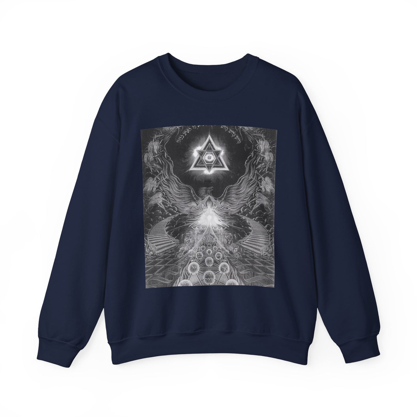 Cosmic Vibes Crewneck Sweatshirt, Unisex Graphic Sweater, Spiritual Gift, Astrology Apparel, Festival Wear, Comfort Fashion