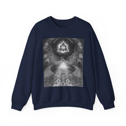 Cosmic Vibes Crewneck Sweatshirt, Unisex Graphic Sweater, Spiritual Gift, Astrology Apparel, Festival Wear, Comfort Fashion