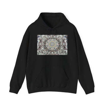 Butterfly Mandala Hoodie, Cozy Sweatshirt, Unisex Hooded Sweatshirt, Festival Wear, Gift for Yogis, Casual Layering