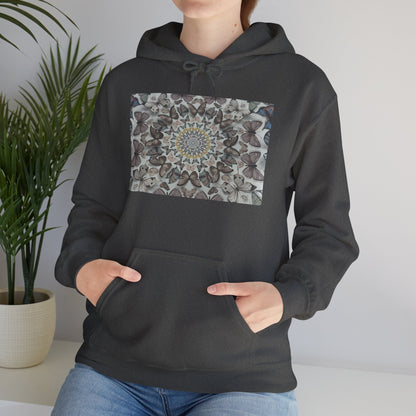 Butterfly Mandala Hoodie, Cozy Sweatshirt, Unisex Hooded Sweatshirt, Festival Wear, Gift for Yogis, Casual Layering