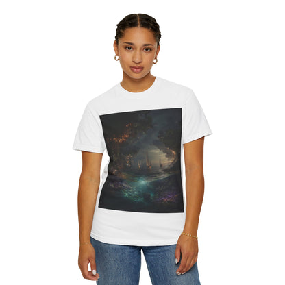 Enchanted Forest Unisex T-shirt, Cozy Casual Wear, Nature Lover Gift, Fantasy Graphic Tee, Unique Outdoor Adventure Shirt