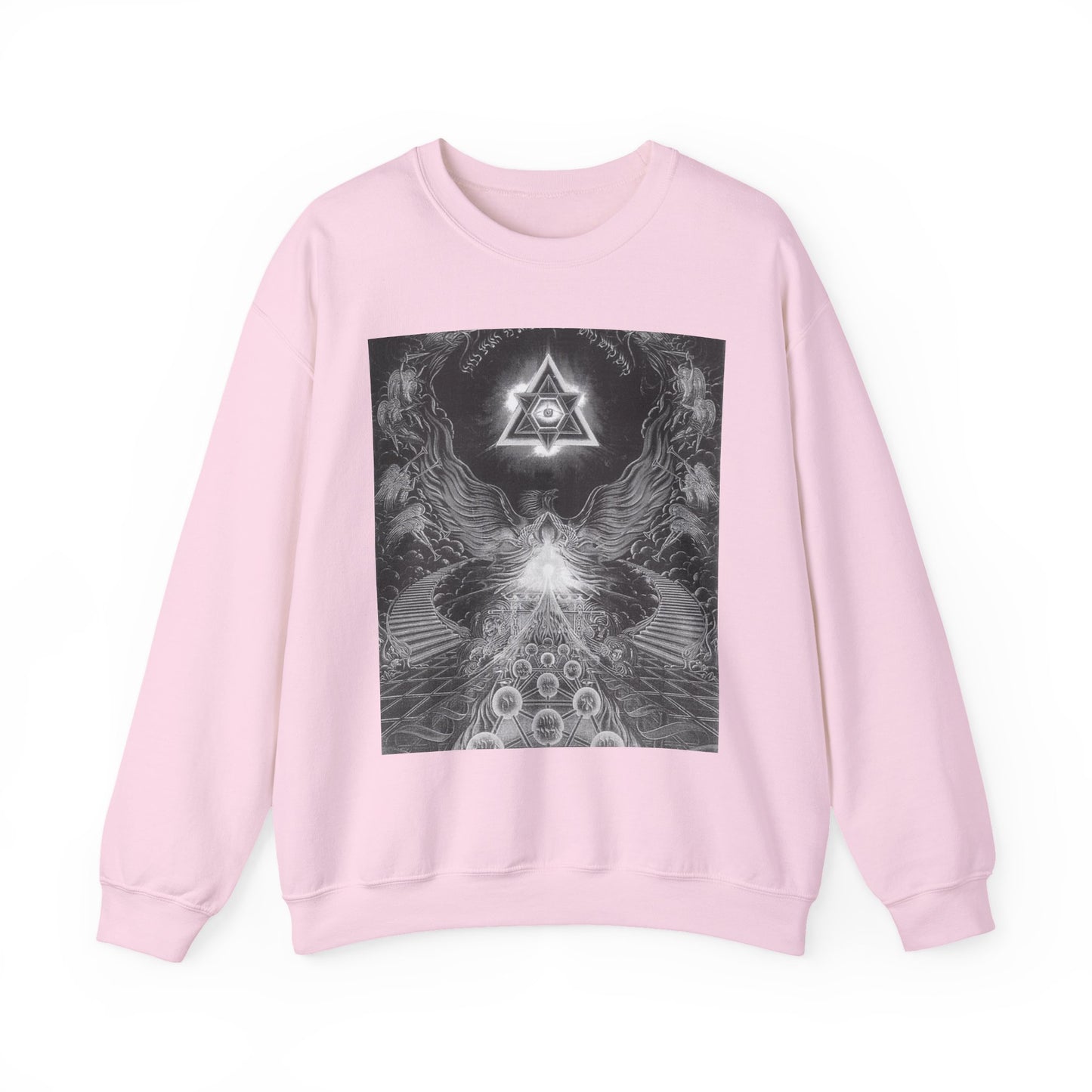 Cosmic Vibes Crewneck Sweatshirt, Unisex Graphic Sweater, Spiritual Gift, Astrology Apparel, Festival Wear, Comfort Fashion