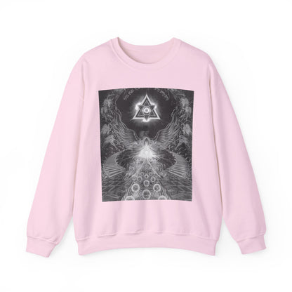 Cosmic Vibes Crewneck Sweatshirt, Unisex Graphic Sweater, Spiritual Gift, Astrology Apparel, Festival Wear, Comfort Fashion