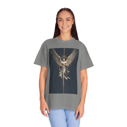 Angel Protector Graphic T-Shirt, Spiritual Shirt for Meditation, Unisex Tee for Festivities, Gift for Believers, Casual Wear