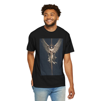 Angel Protector Graphic T-Shirt, Spiritual Shirt for Meditation, Unisex Tee for Festivities, Gift for Believers, Casual Wear