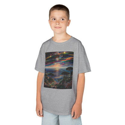 Vibrant Sunset Kids Tee, Colorful T-Shirt for Boys and Girls, Adventure Shirt, Summer Gift, Kids Fashion, Outdoor Fun Tee