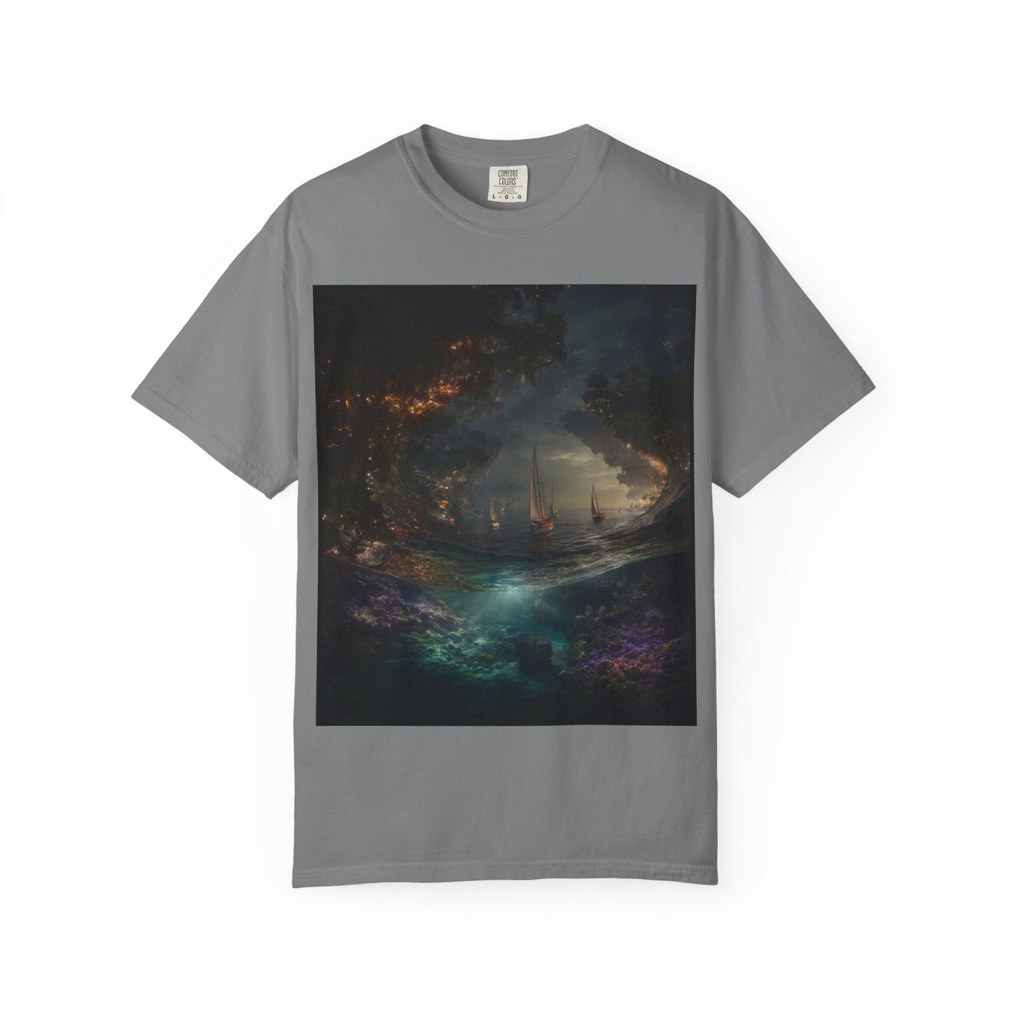 Enchanted Forest Unisex T-shirt, Cozy Casual Wear, Nature Lover Gift, Fantasy Graphic Tee, Unique Outdoor Adventure Shirt