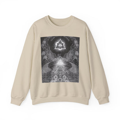 Cosmic Vibes Crewneck Sweatshirt, Unisex Graphic Sweater, Spiritual Gift, Astrology Apparel, Festival Wear, Comfort Fashion