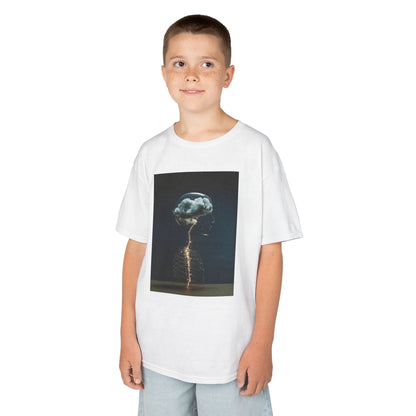 Electric Jellyfish Kids Tee, Cool Kids T-Shirt, Surfer Vibe Tee, Summer Fun Shirt, Eco-Friendly Cotton Tee