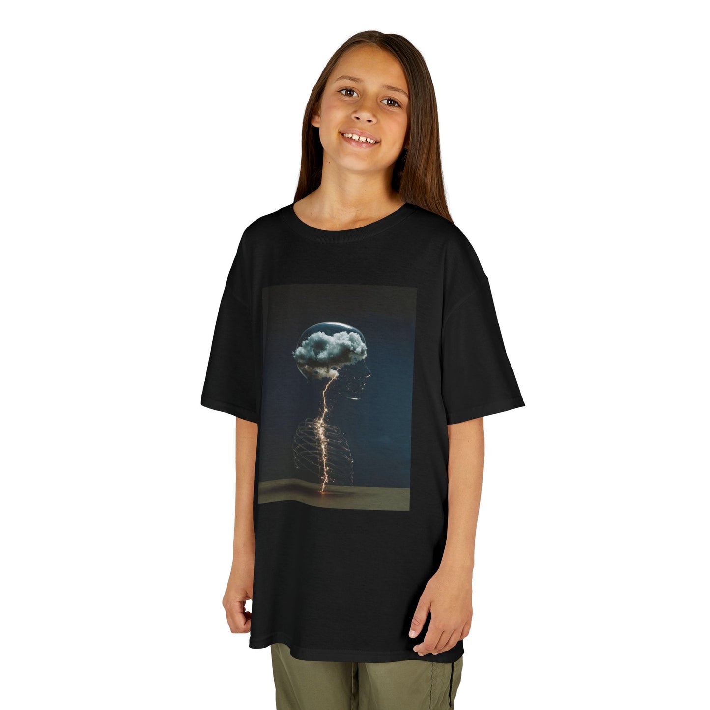 Electric Jellyfish Kids Tee, Cool Kids T-Shirt, Surfer Vibe Tee, Summer Fun Shirt, Eco-Friendly Cotton Tee