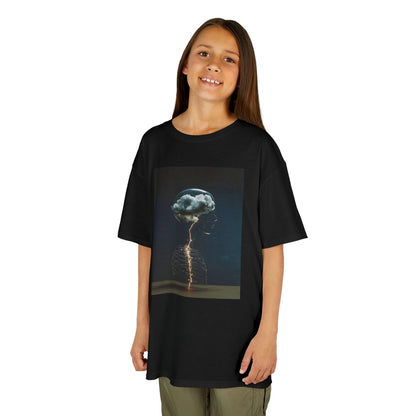 Electric Jellyfish Kids Tee, Cool Kids T-Shirt, Surfer Vibe Tee, Summer Fun Shirt, Eco-Friendly Cotton Tee