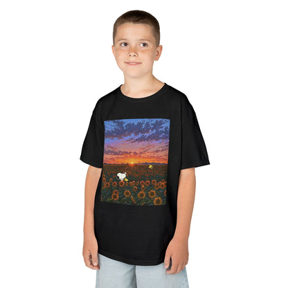 Kids T-Shirt - Sunflower Field Hide and Seek Snoopy and Friends Design