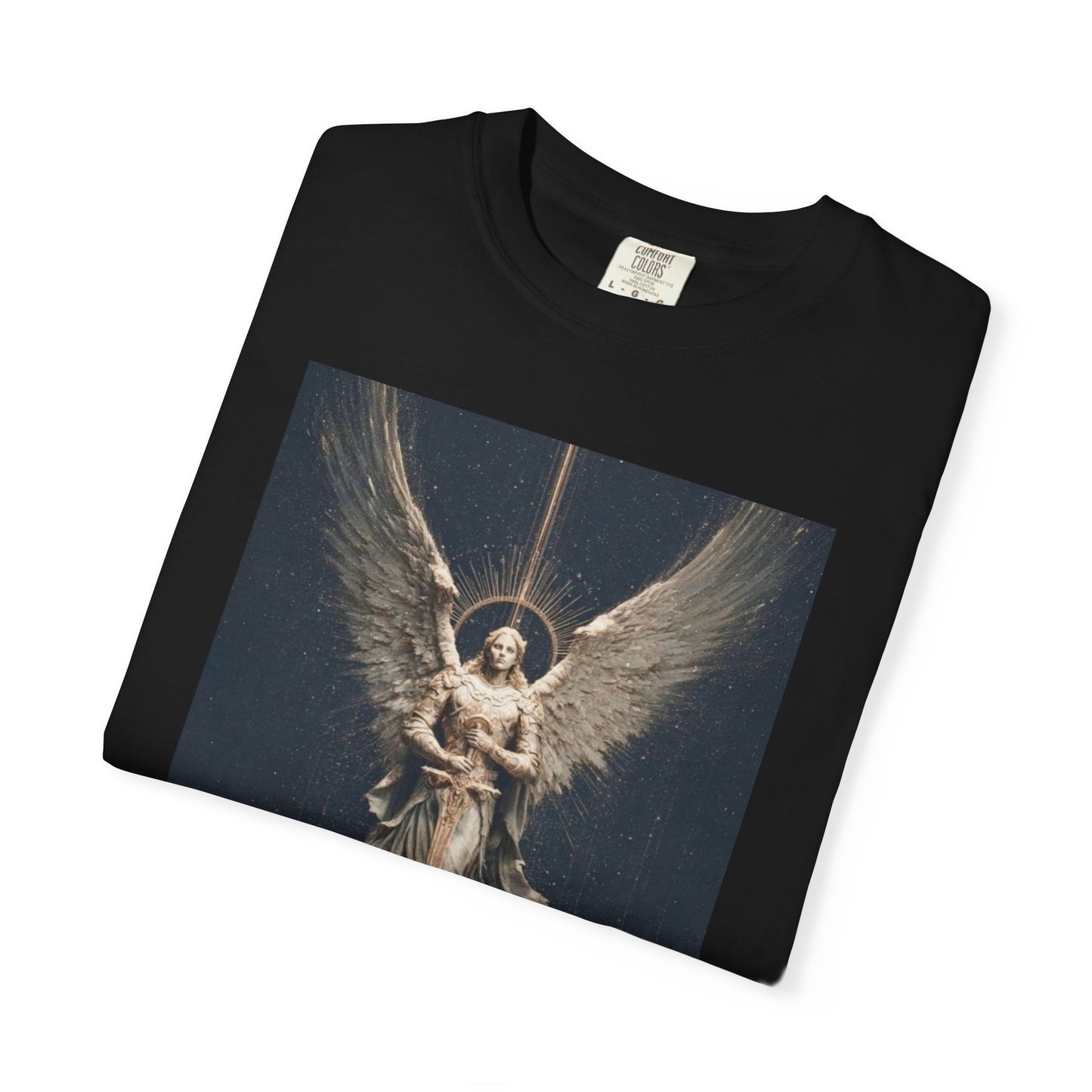 Angel Protector Graphic T-Shirt, Spiritual Shirt for Meditation, Unisex Tee for Festivities, Gift for Believers, Casual Wear
