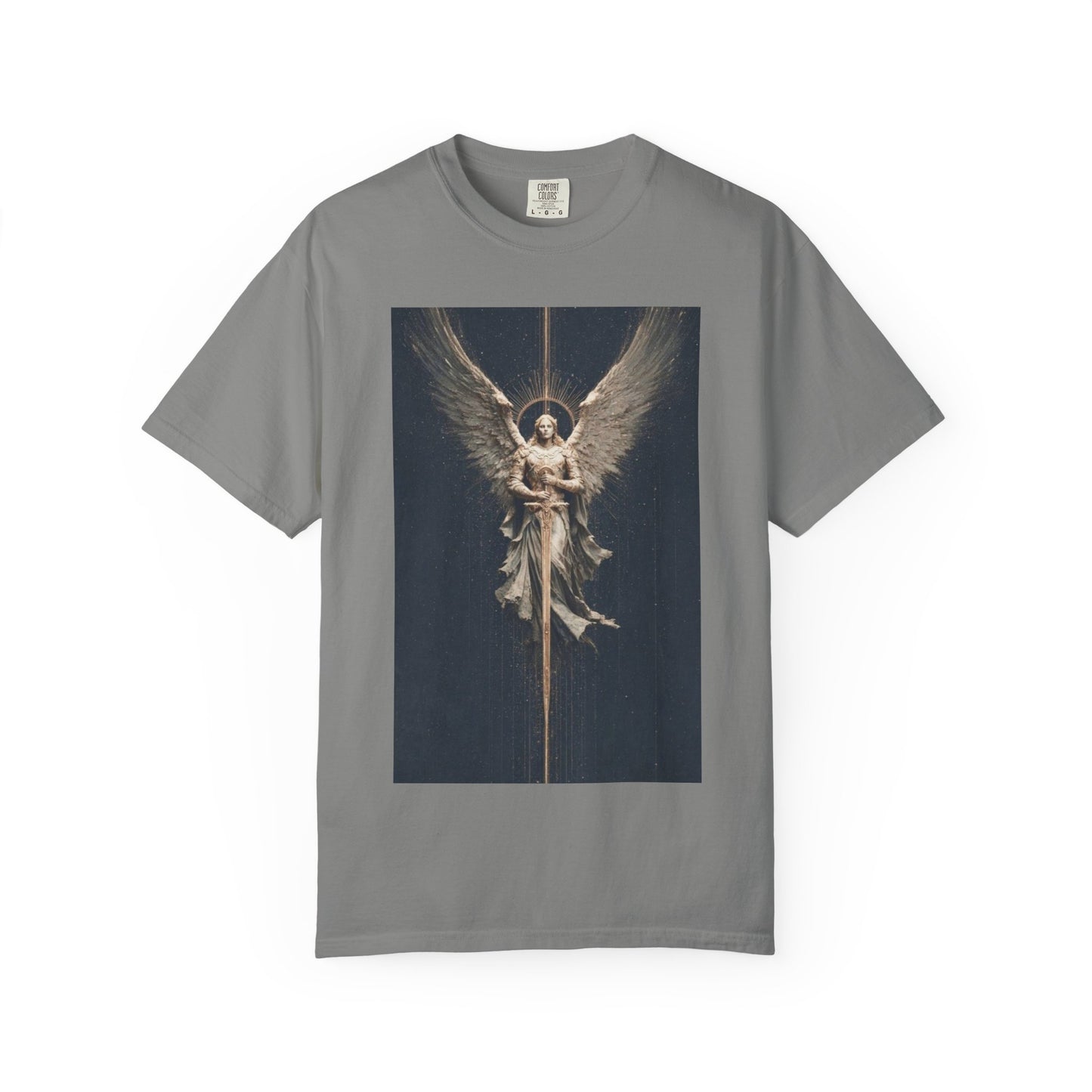 Angel Protector Graphic T-Shirt, Spiritual Shirt for Meditation, Unisex Tee for Festivities, Gift for Believers, Casual Wear