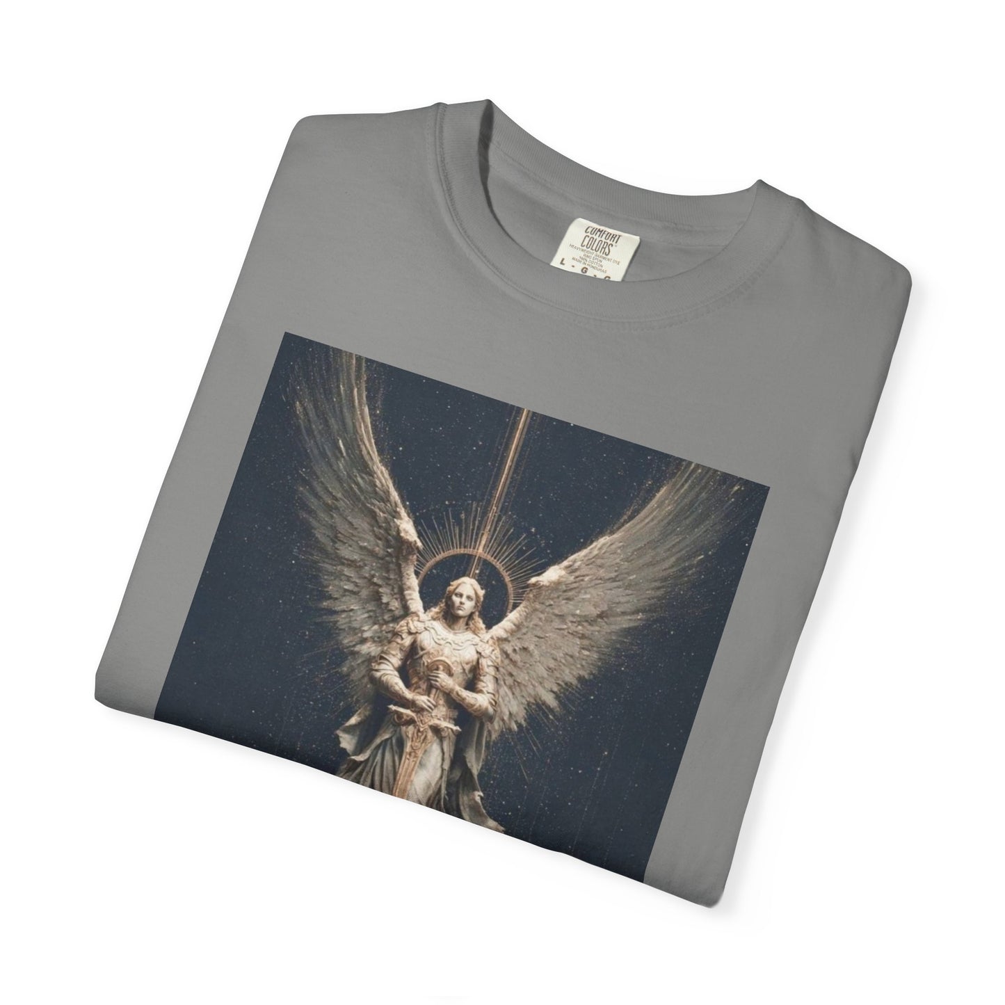 Angel Protector Graphic T-Shirt, Spiritual Shirt for Meditation, Unisex Tee for Festivities, Gift for Believers, Casual Wear