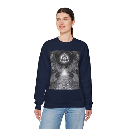 Cosmic Vibes Crewneck Sweatshirt, Unisex Graphic Sweater, Spiritual Gift, Astrology Apparel, Festival Wear, Comfort Fashion